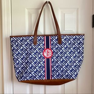 Barrington Monogram Extra Large Tote, Like New!